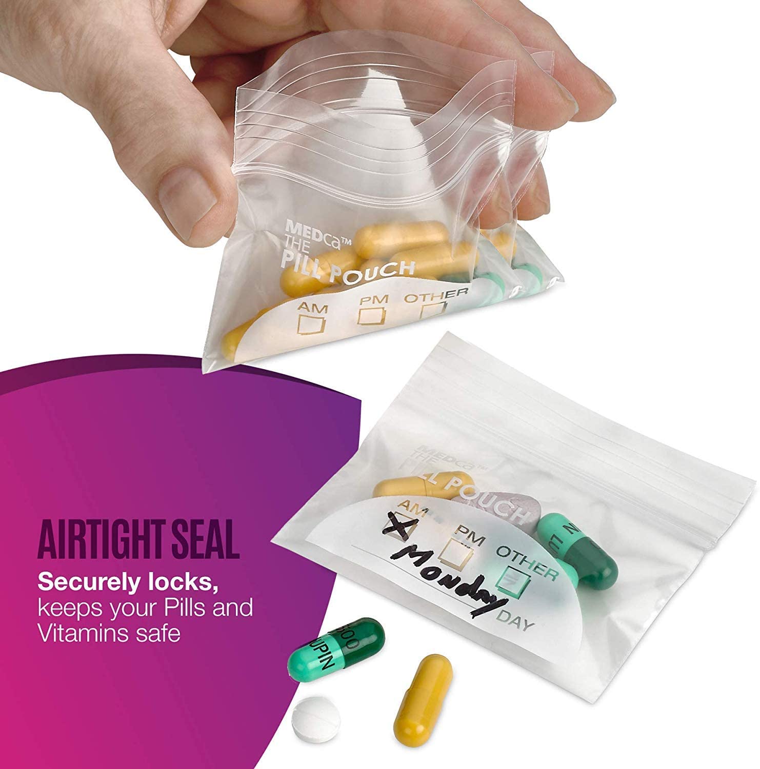 Pill Pouch Bags - (Pack of 400) - RX Discount App